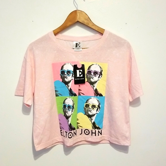 Elton John Tops - 5/40$ ELTON JOHN women's crop top XS NWT